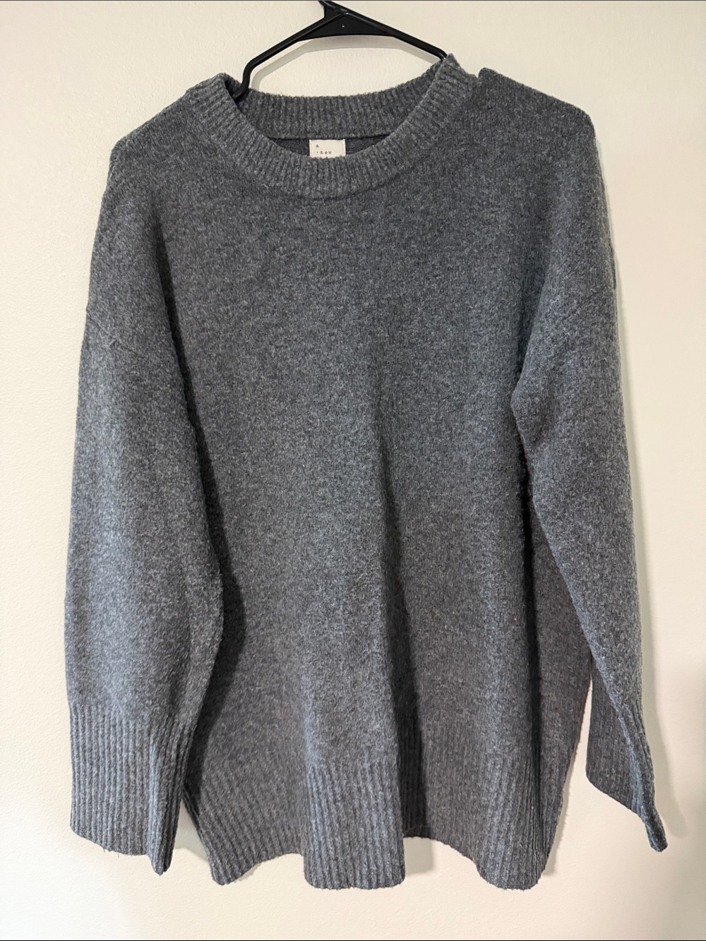 a new day Women's Charcoal Gray Crewneck Sweater